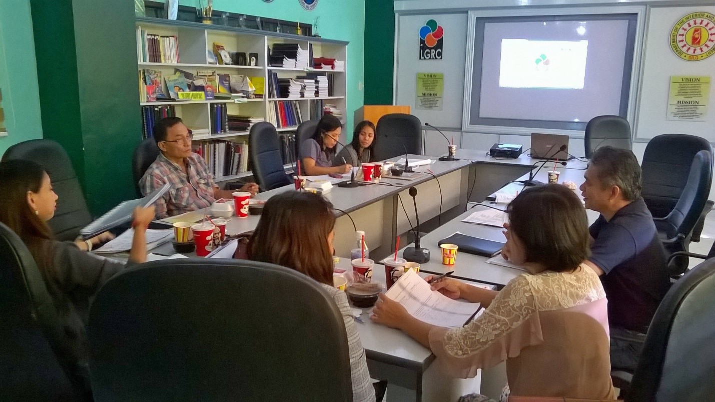 OIC-ARD Abraham Pascua responds to the assessment interview with the assessors