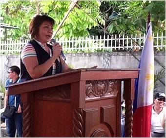 PD Angie Blanco of Pampanga emphasizes the State of Barangay Governance Report being rendered during Barangay Assembly Day