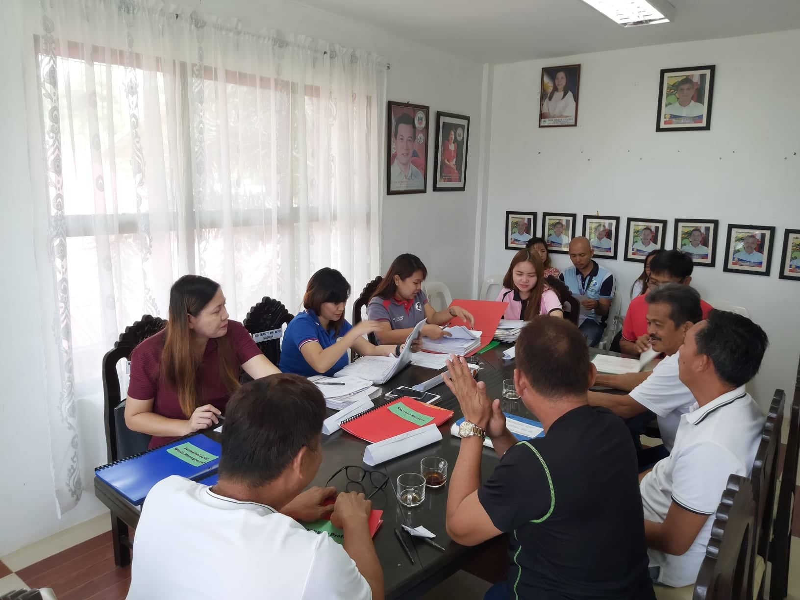Provincial validation team headed by LGOO VI Carla Marie Turla, ADA IV Eunice Mallari, and staff from PPDO and PA’s Office.