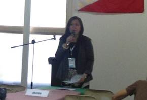 MED Chief Lerrie S. Hernandez discusses the overview of the activity.