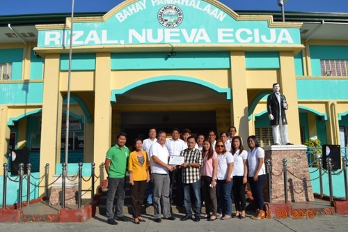 Awarding of 2014 Seal of Child Friendly Local Governance to the Municipality of Rizal, Nueva Ecija