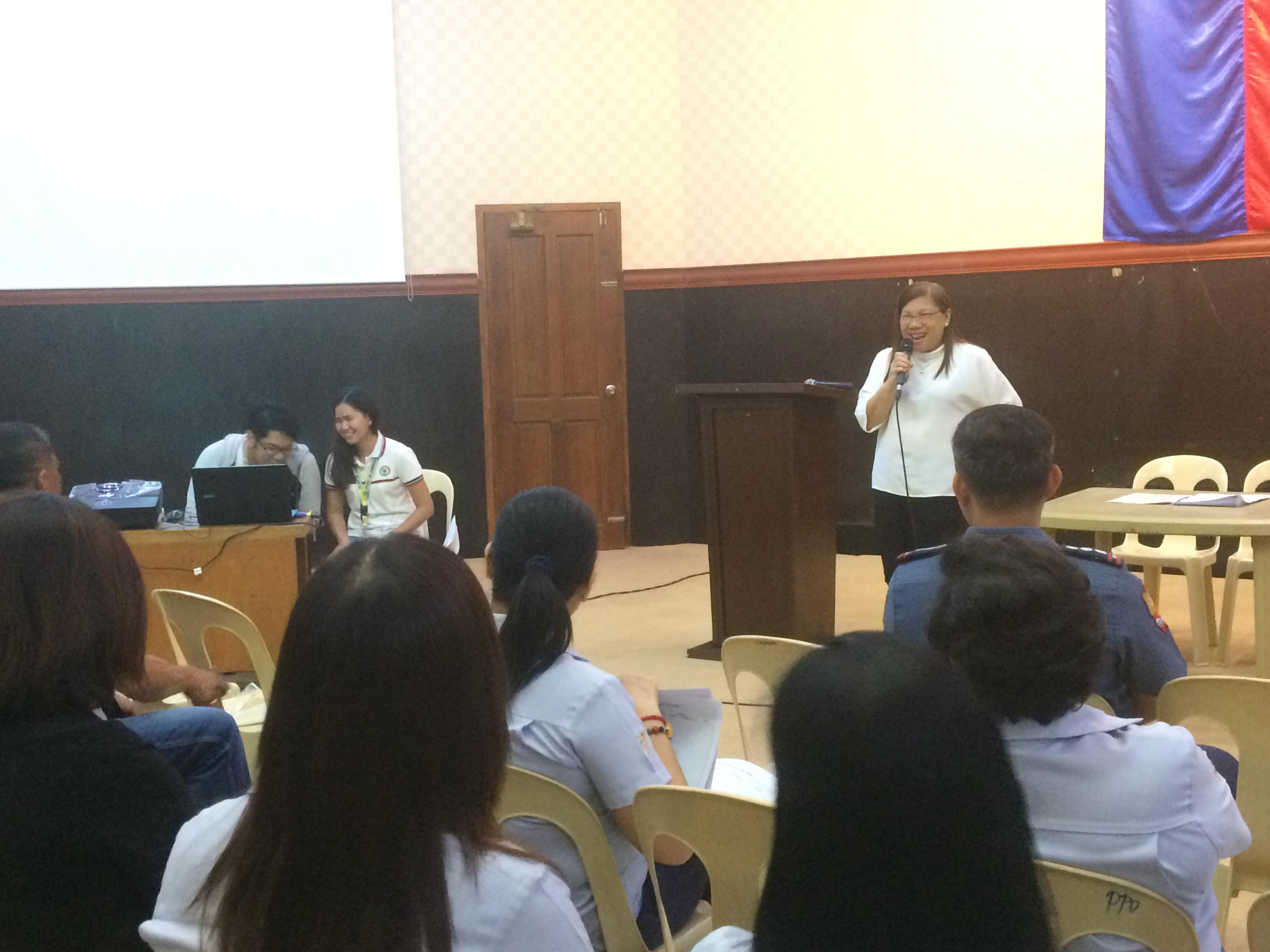 DILG Tarlac Provincial Director Belina T. Herman graces the Provincial Orientation for 2019 SGLG National Assessment