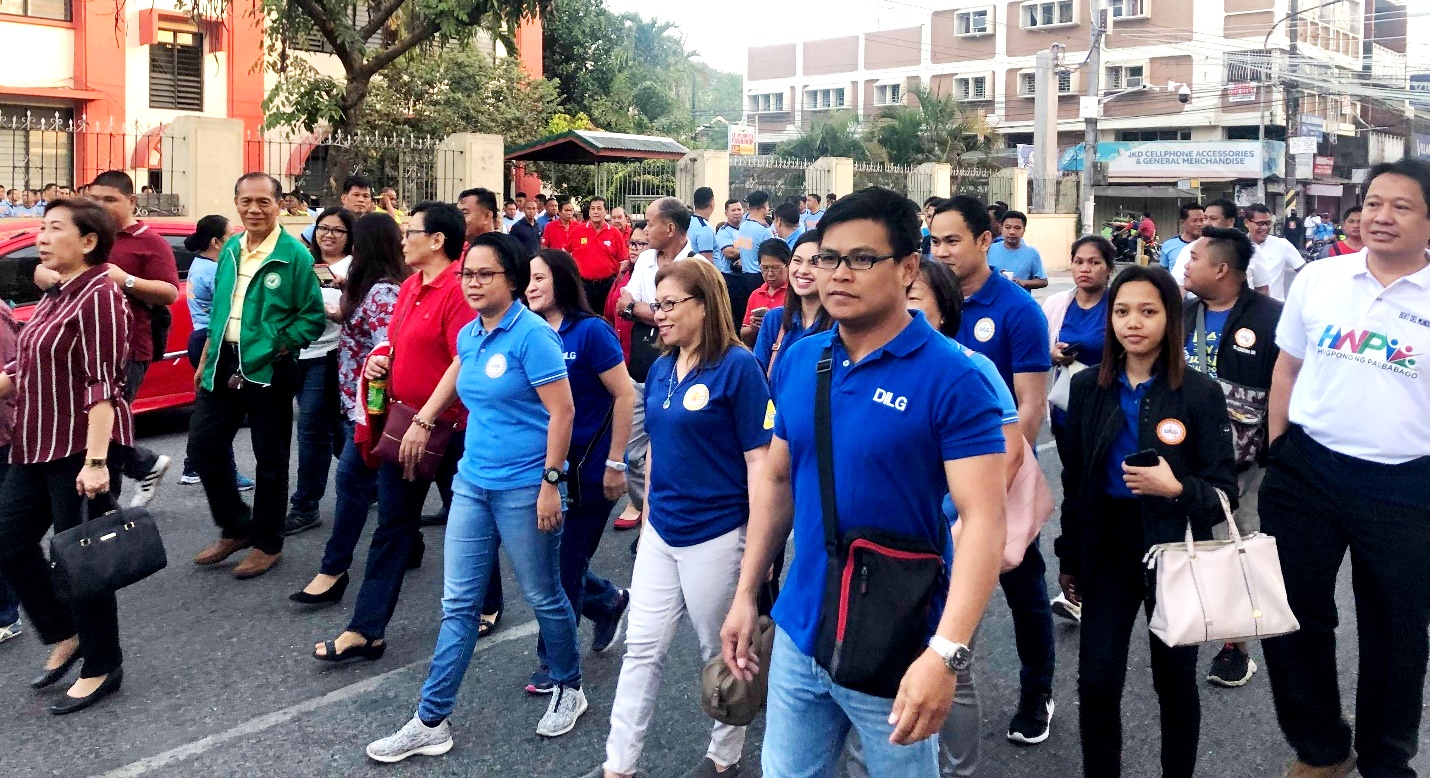 DILG Tarlac led by PD Belina joined other agencies and candidates during the Unity Walk and Peace Covenant Signing for the Midterm Elections on February 10, 2019.