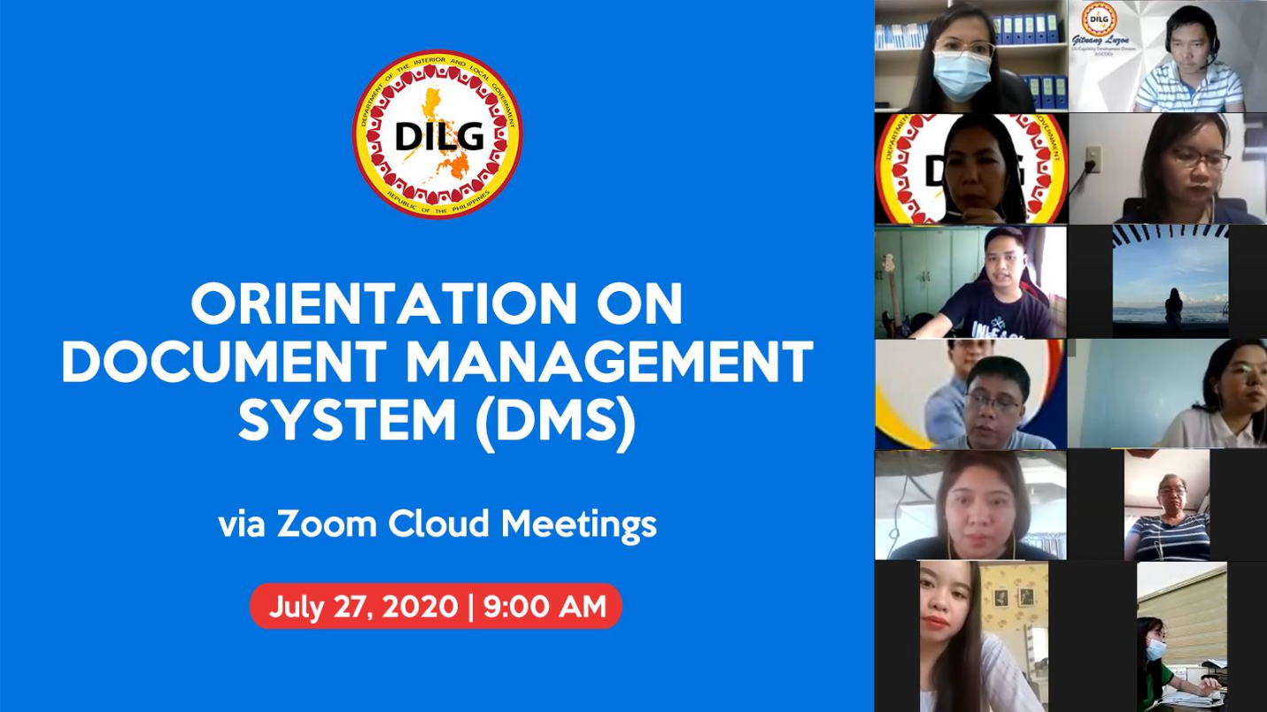 RICTU staff facilitates the DMS virtual orientation and system actual demonstration