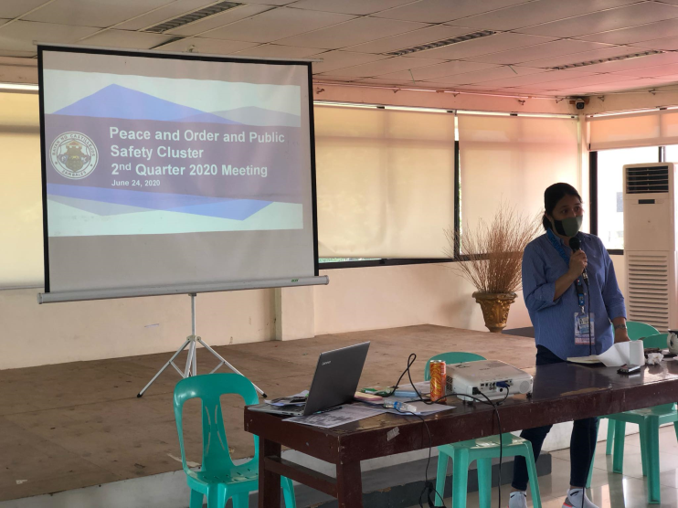 Hon. Eleanor D. Dominguez, delivers her opening message during the POPS Cluster meeting